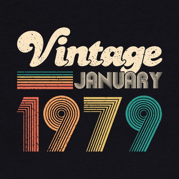 40th Birthday Gift - Vintage January 1979 Classic Women Men by CheesyB